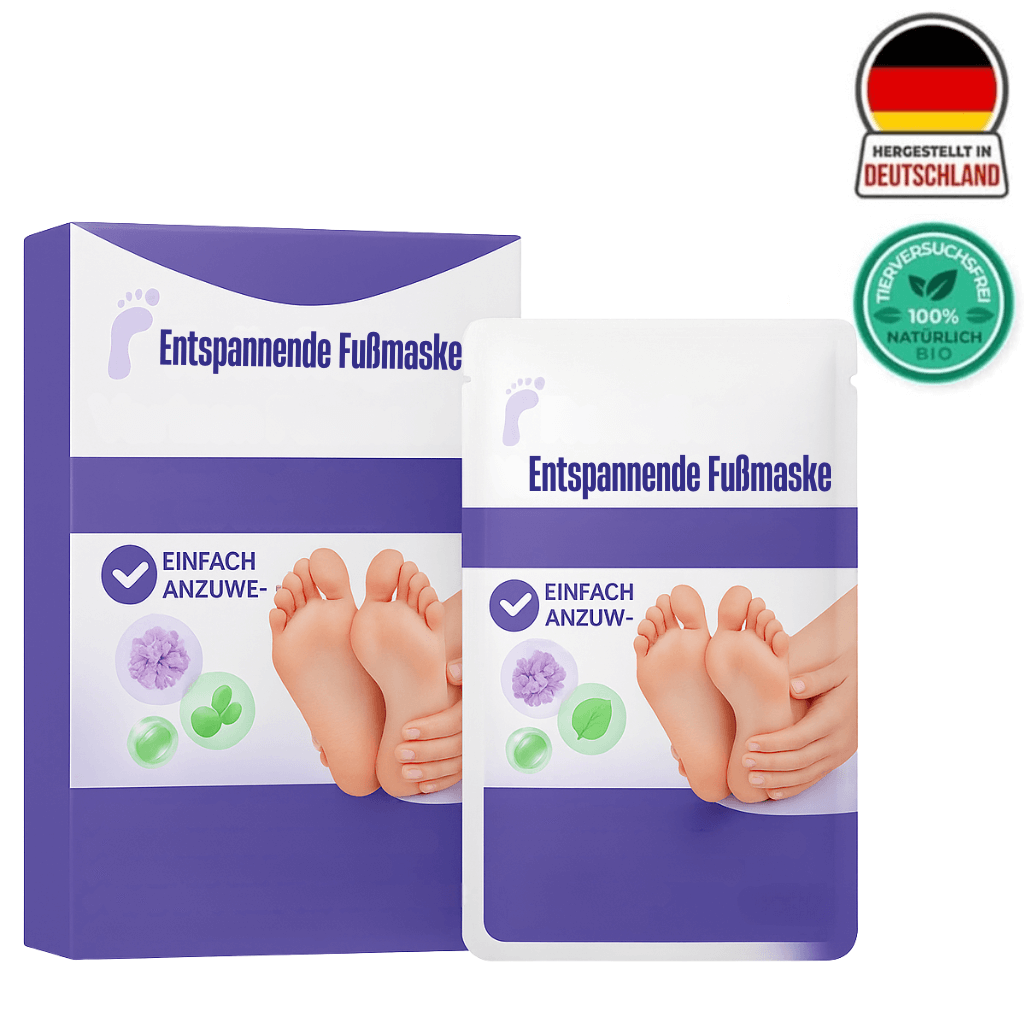 Entspannende Fußmaske