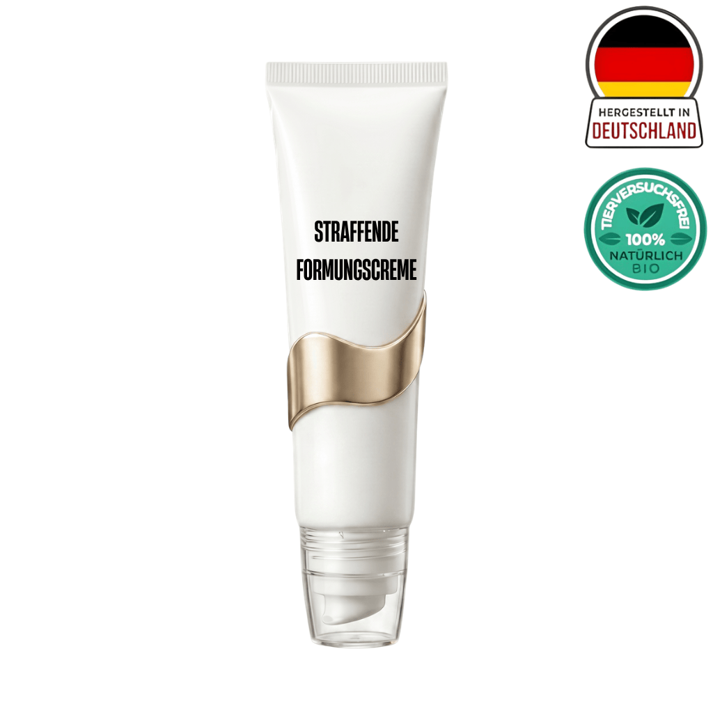 Packung der Straffende Formungscreme für straffere, konturierte Haut mit Bio-Zertifizierung.
