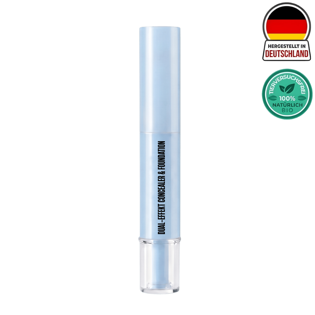 Dual-Effekt Concealer & Foundation in elegantem Design, verleiht glatten, frischen Teint und angenehmen Tragekomfort.