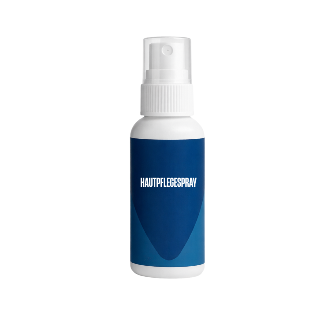 Hautpflegespray in einer schlichten Flasche für eine gepflegte Hautpflege-Routine.