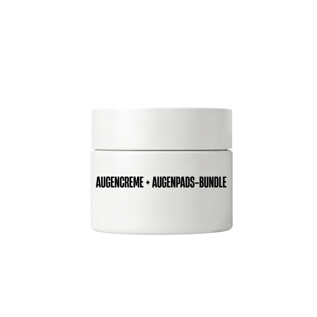 Augencreme + Augenpads-Bundle Tiegel für glattere, weichere und strahlendere Hautpflege.