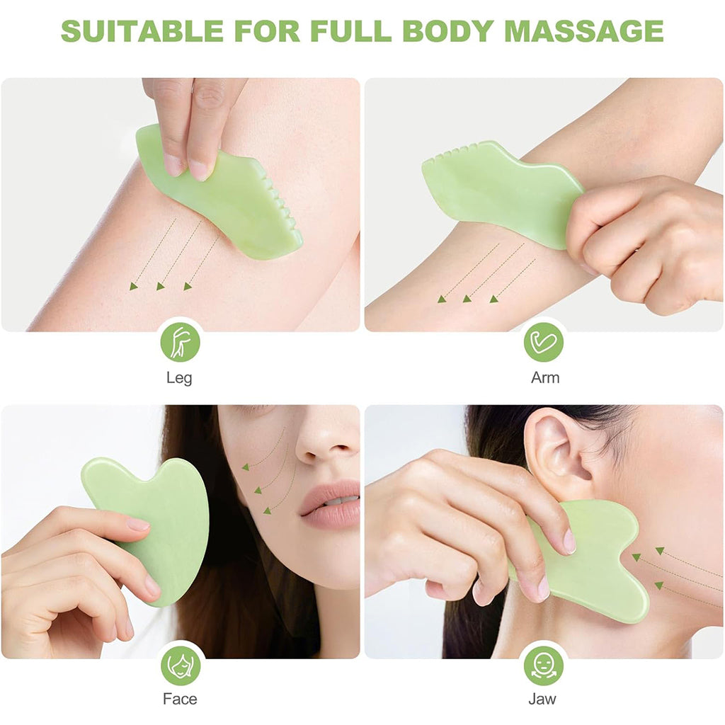 Glinterra – Elektrisches Lymphdrainage- und Massagegerät Anwendung für Beine, Arme, Gesicht und Kiefer