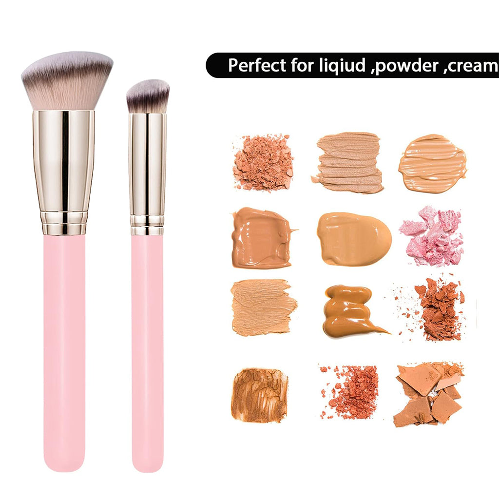 Glinterra – Foundation- & Konturpinsel, ideal für flüssige, pudrige und cremige Texturen.