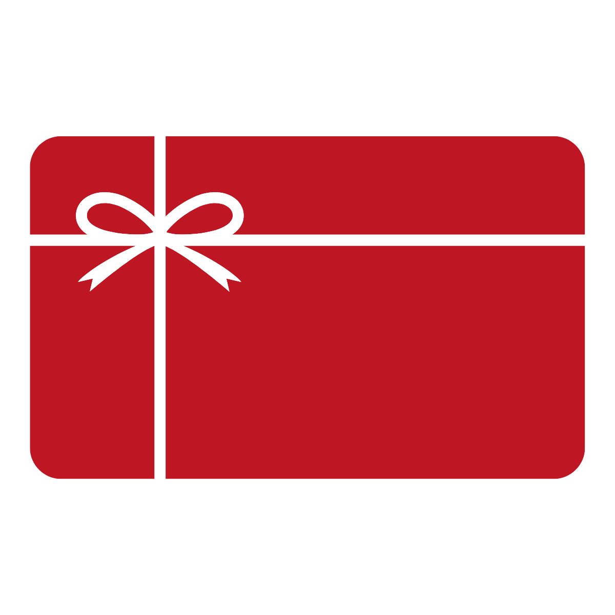 Kostenloses Store-Guthaben in Form einer roten Geschenkkarte mit Schleife